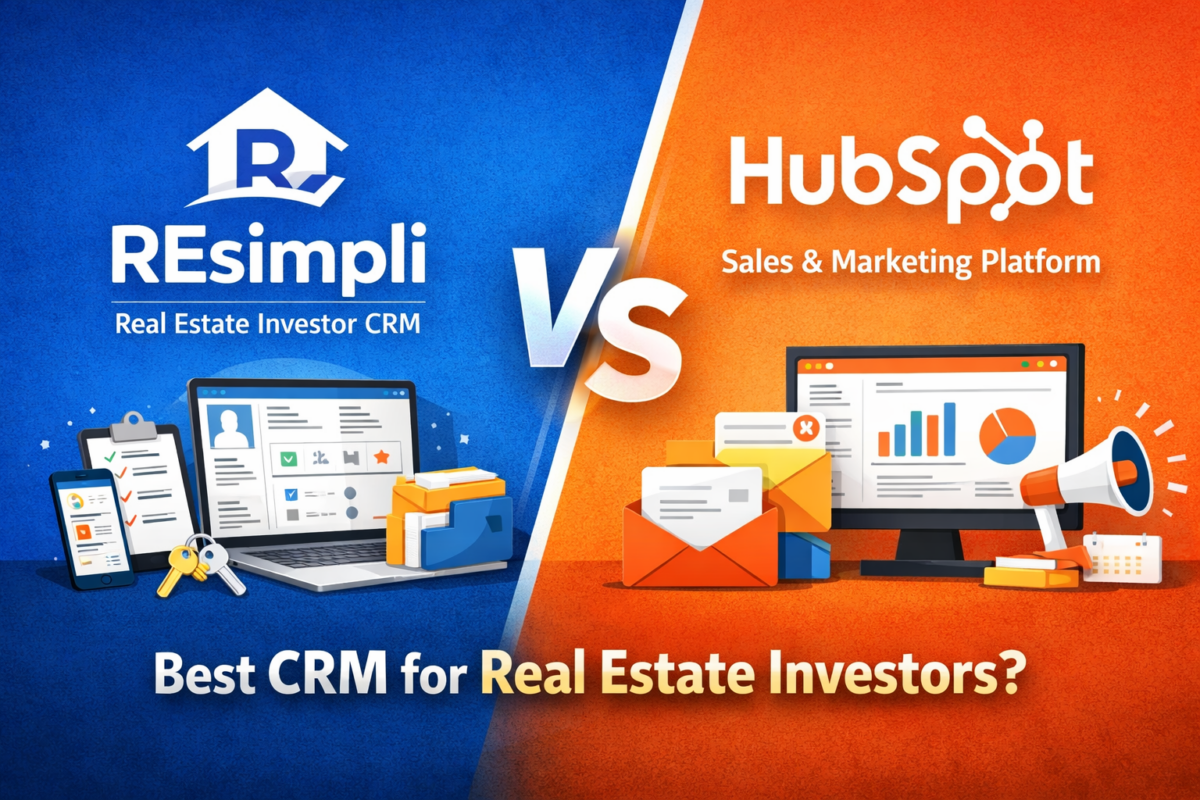 REsimpli vs HubSpot for real estate investors comparison (2026)